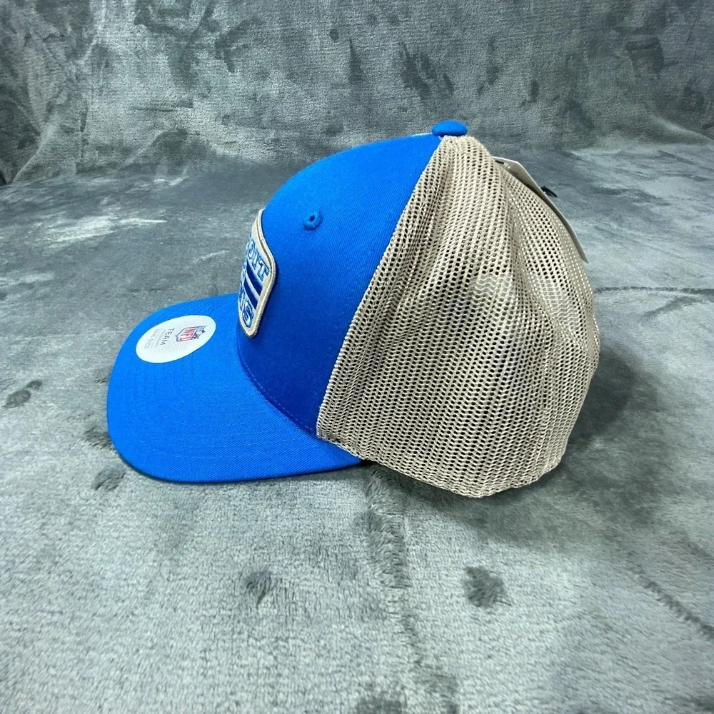 Detroit‎ Lions Hat Cap Snap Back Trucker One Size NFL Football Lion Mascot NEW